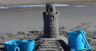 Bangun Castle Pro Tower Kit untuk membuat cetakan pasir terbelah